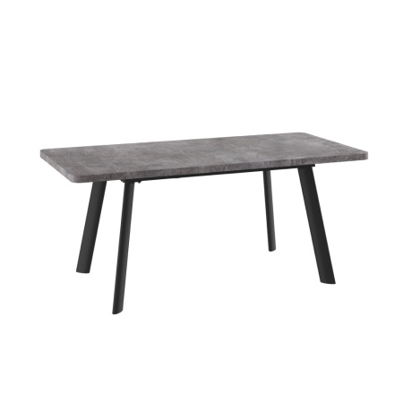 Стол LEON LUX RADIAL-140, раздвижной 140(180)х85, ДЫМЧАТАЯ КЕРАМИКА/ЧЕРНЫЙ LEON LUX RADIAL 140